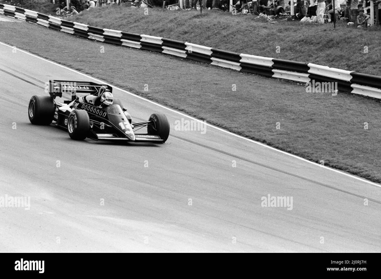 Grand Prix britannique 1984, Brands Hatch, dimanche 22nd juillet 1984. Notre photo montre ... Nigel Mansell, Lotus-Renault en action. Banque D'Images