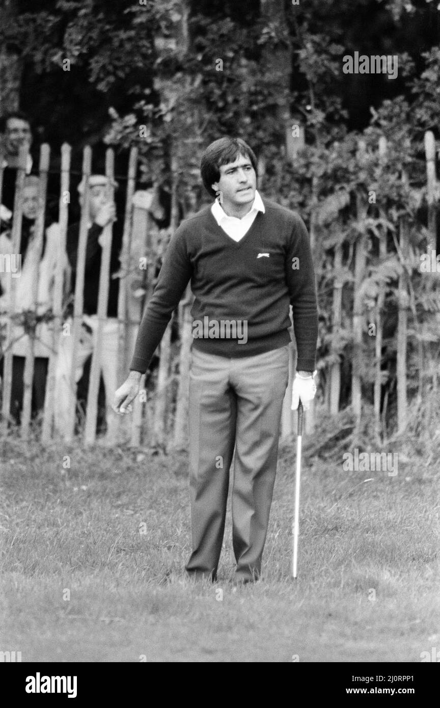 1983 Suntory World Match Play Championship à Wentworth, vendredi 7th octobre 1983. Ballesteros de Seve Banque D'Images