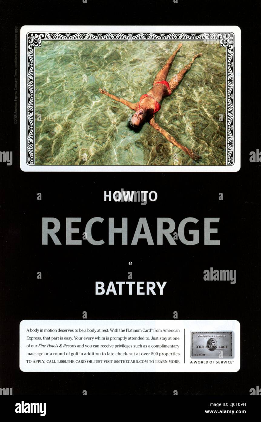 Vintage avril 2006 'National Geographic' Magazine annonce, USA Banque D'Images