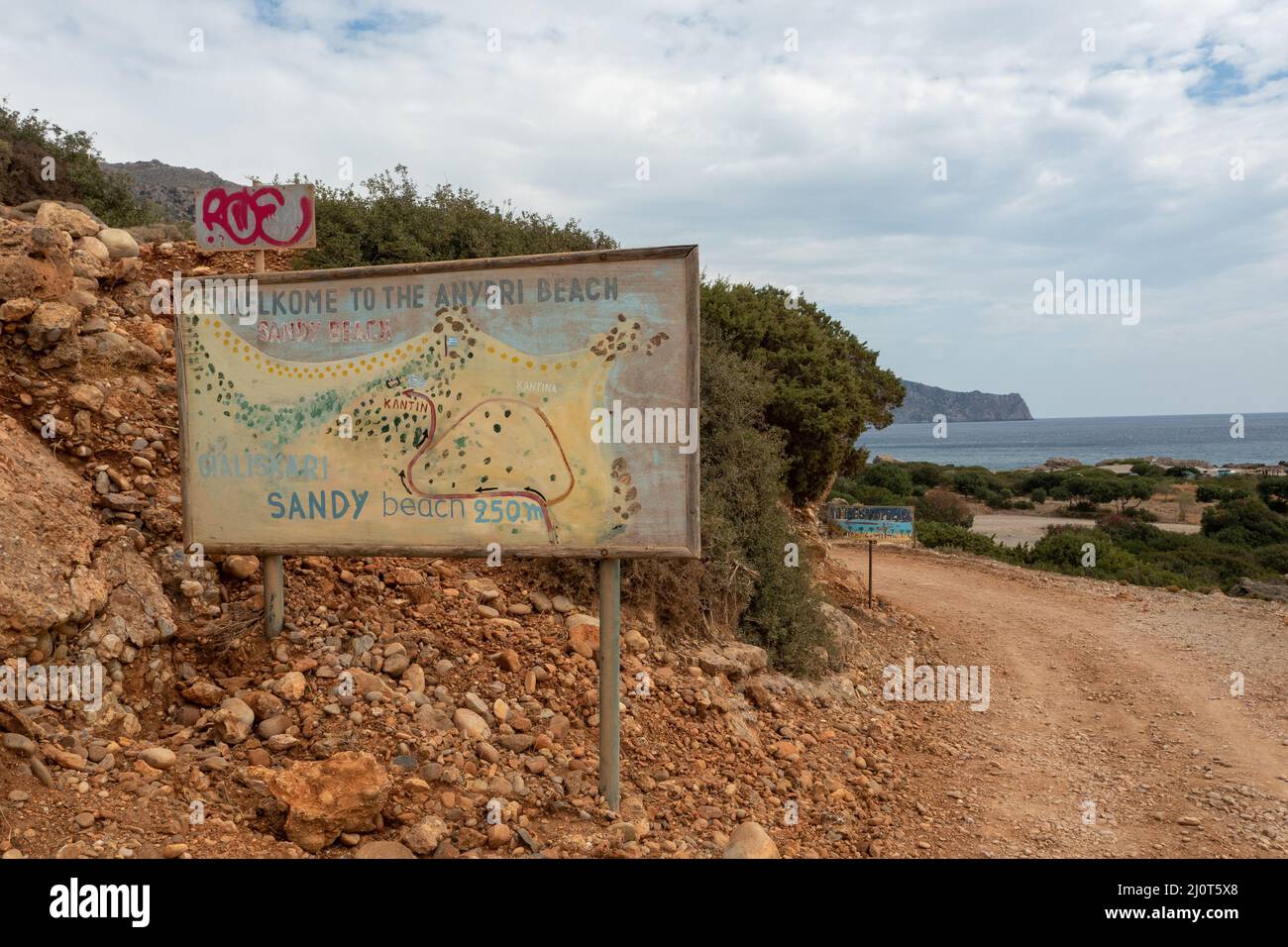 Plages près de Palaiochora, Crète, Grèce Banque D'Images