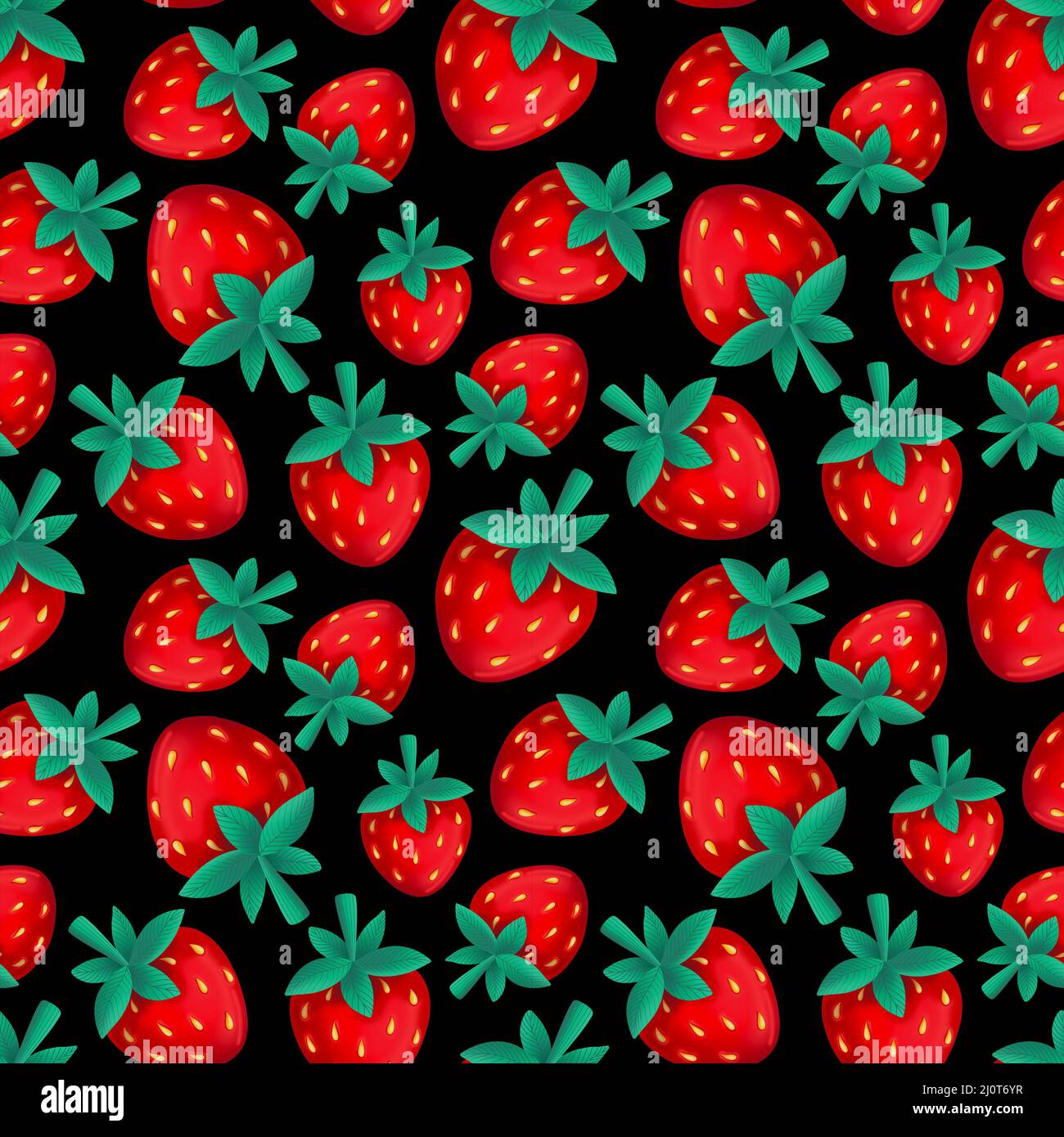Modèle sans couture avec strawberry Banque D'Images