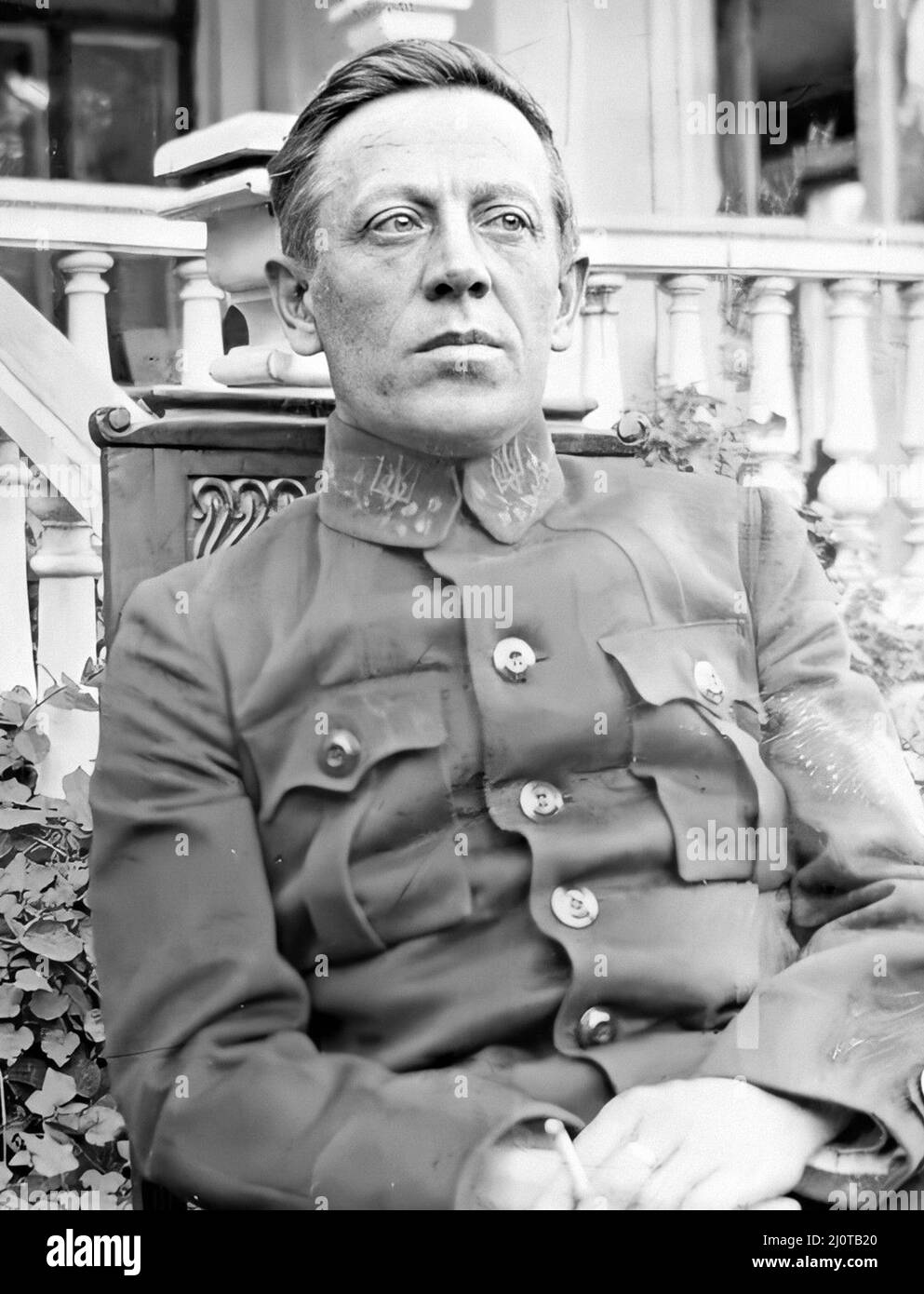 Symon Vasylyovych Petliura (1879 – 1926) politicien et journaliste ukrainien. Il est devenu le commandant suprême de l'armée ukrainienne et le président de la République populaire ukrainienne pendant la courte souveraineté de l'Ukraine en 1918-1921, menant la lutte de l'Ukraine pour l'indépendance après la chute de l'Empire russe en 1917. Banque D'Images