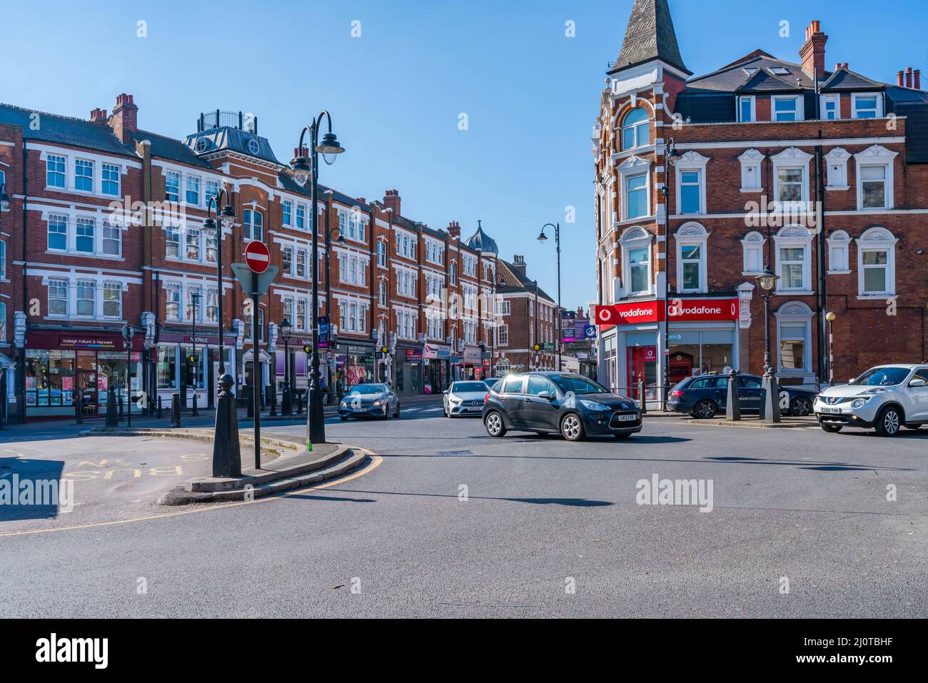 LONDRES, Royaume-Uni - 19 MARS 2022 : Muswell Hill est un quartier de banlieue de l'arrondissement de Londres de Haringey. Banque D'Images
