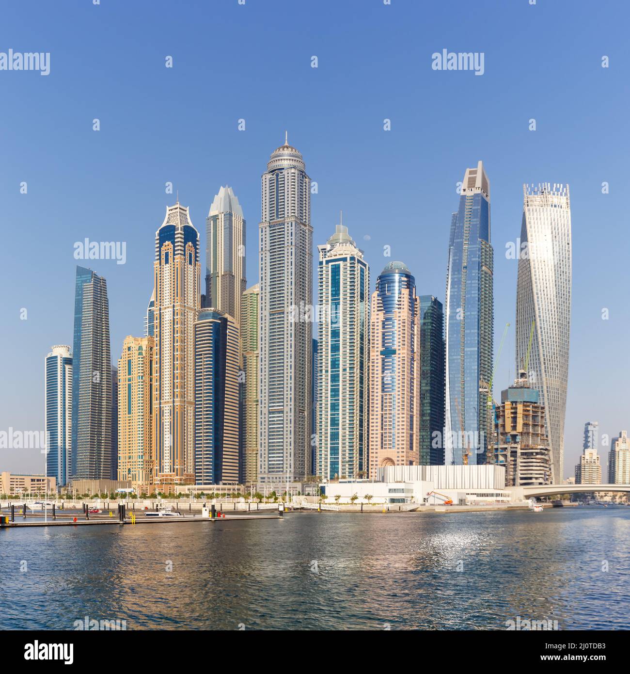 Dubai Marina et Harbour Skyline architecture vacances de luxe sur la place de l'Arabie Banque D'Images