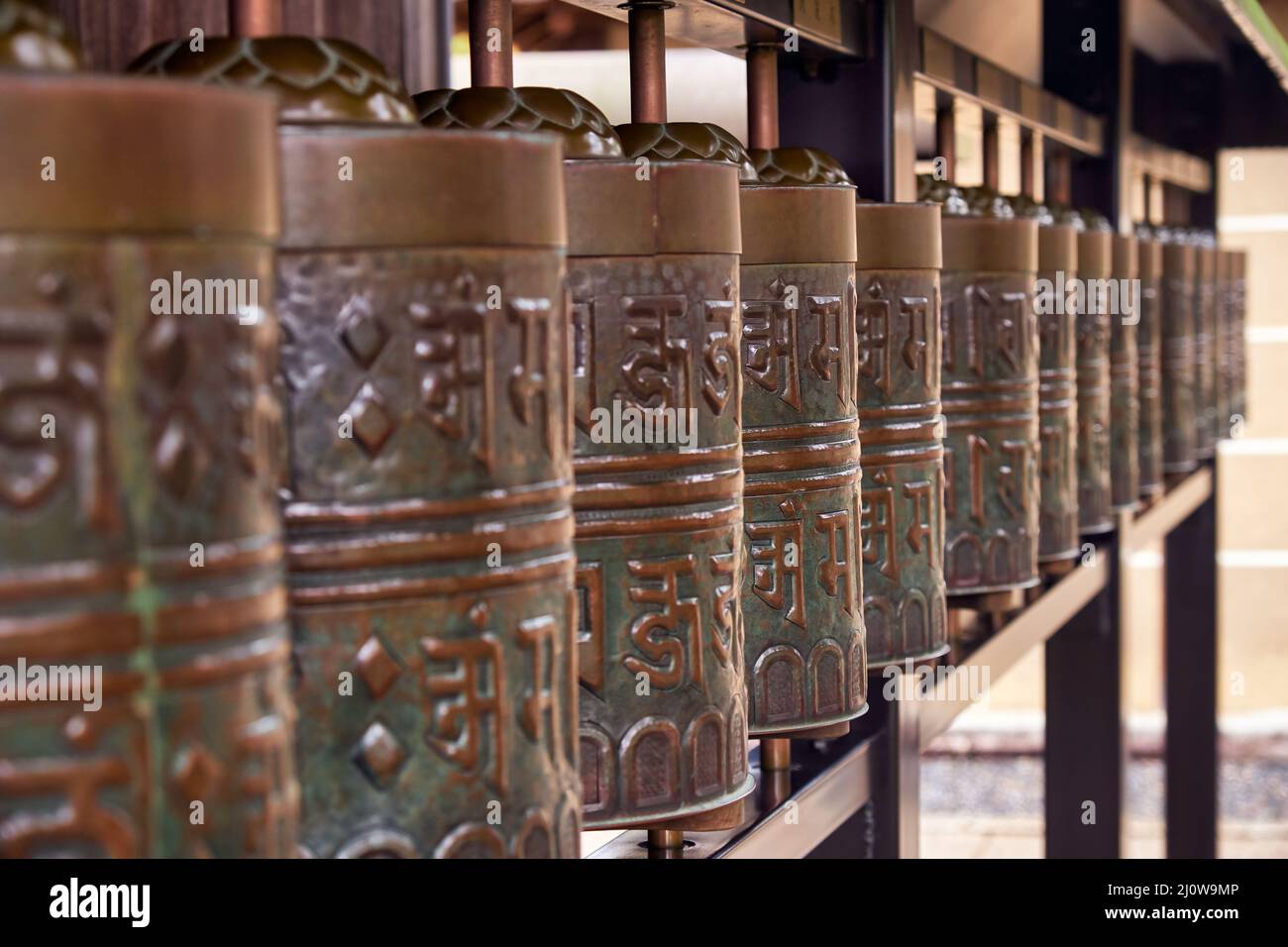 Beaucoup de belettes dans le temple Kodaiji contenant le coeur Sutra. Kyoto. Japon Banque D'Images
