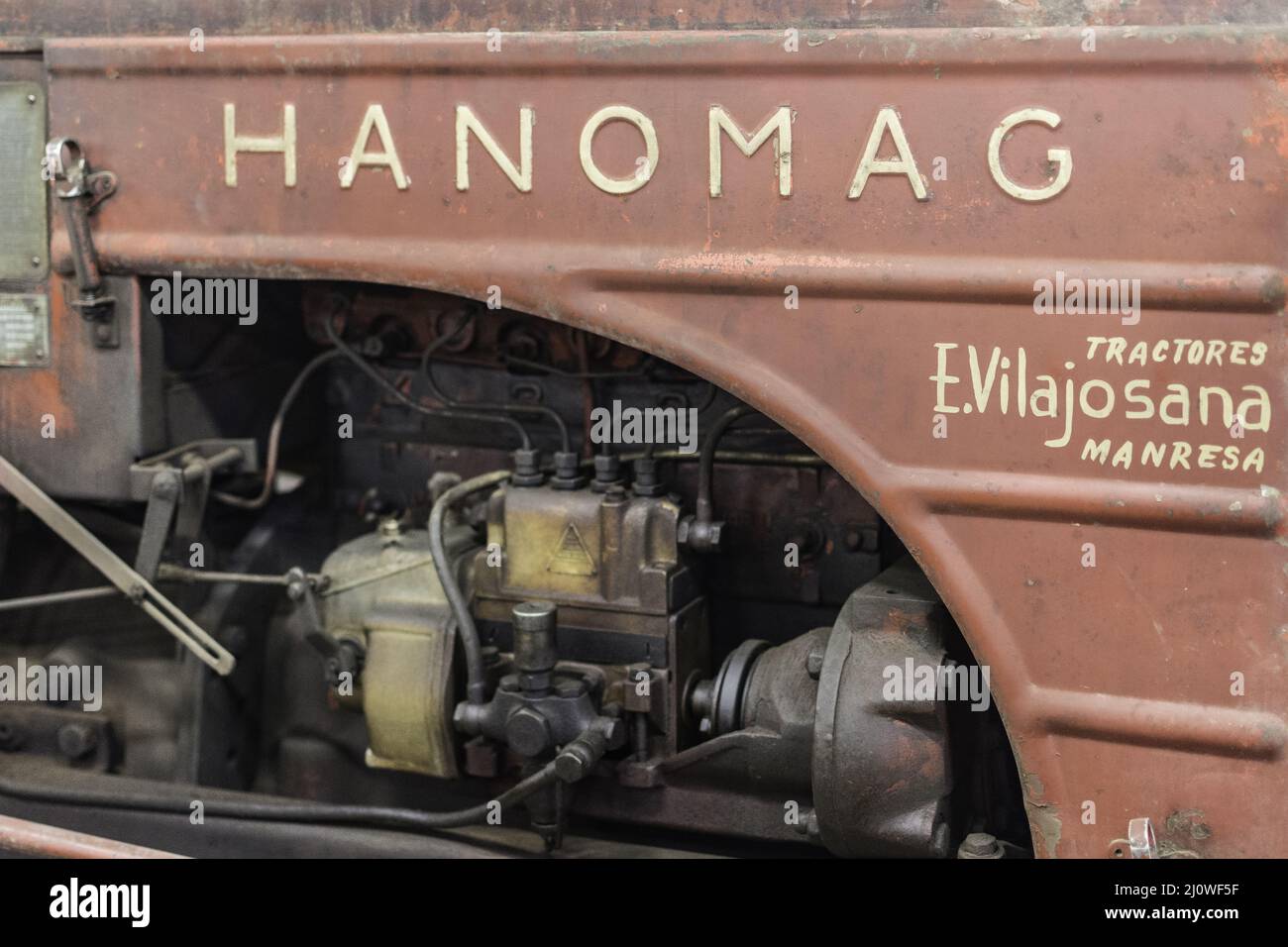Ancien tracteur Hanomag Banque D'Images