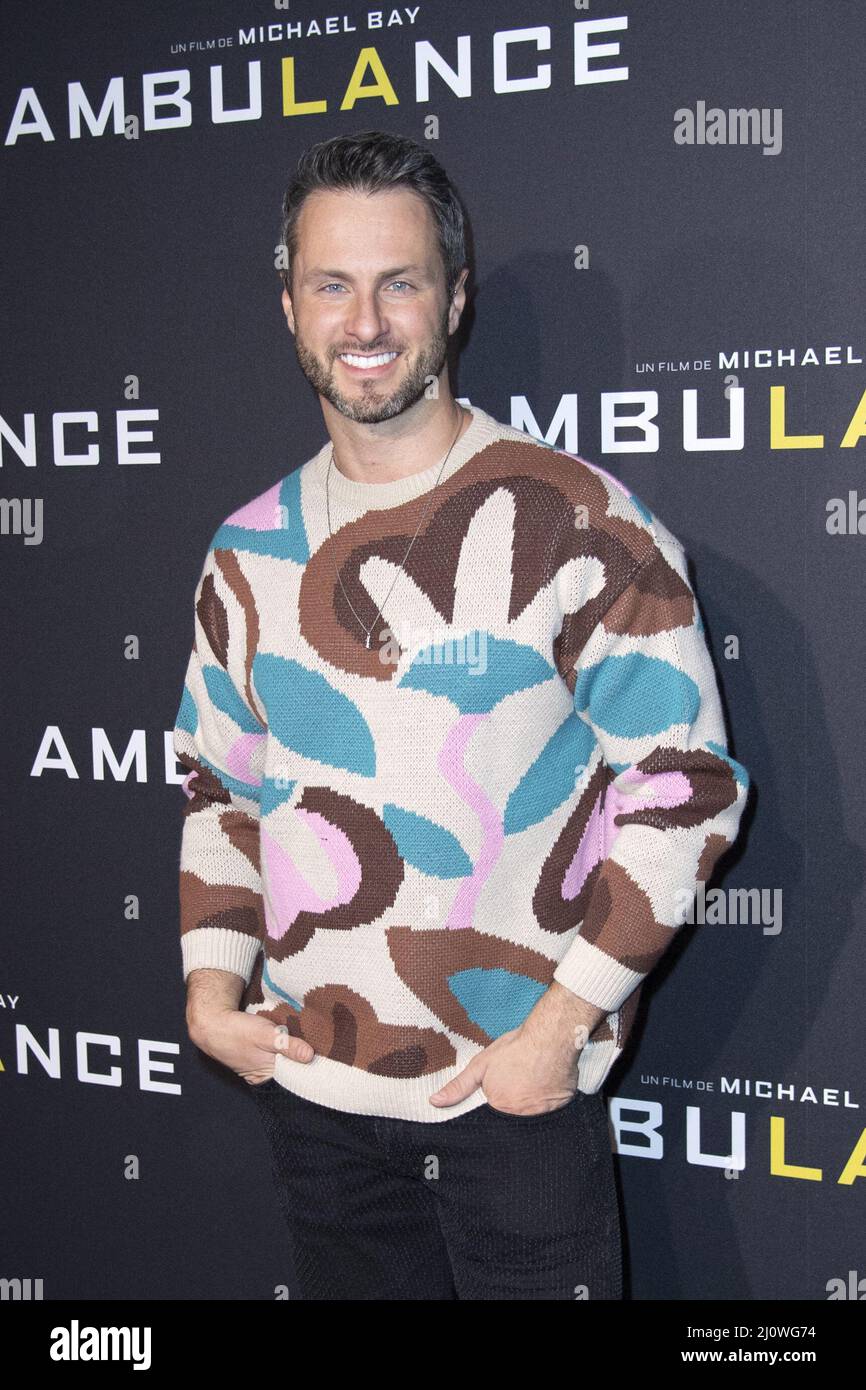 Christian Millette participe à la première d'Ambulance à Paris au Cinéma UGC Normandie à Paris, France, le 20 mars 2022. Photo d'Aurore Marechal/ABACAPRESS.COM Banque D'Images