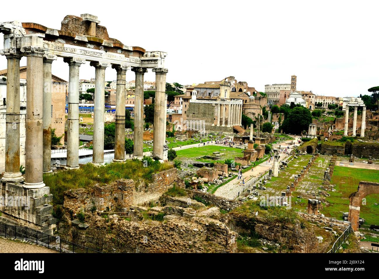 Le Forum de Rome Italie Banque D'Images