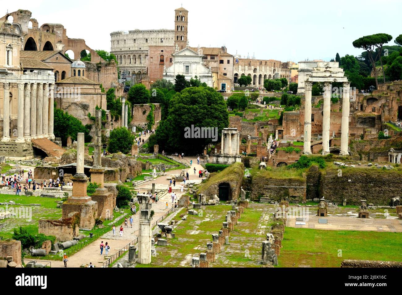 Le Forum de Rome Italie Banque D'Images