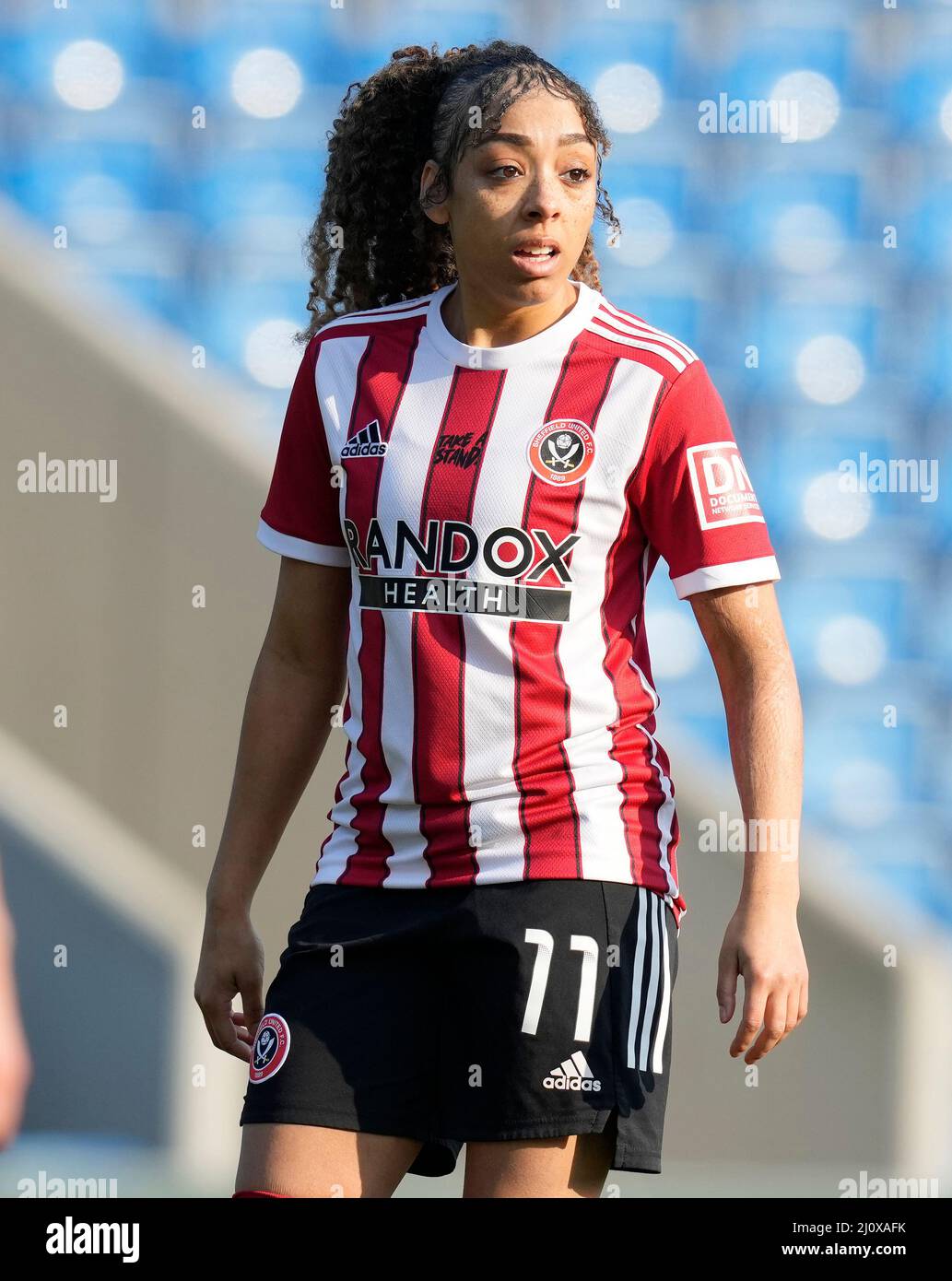 Chesterfield, Angleterre, le 20th mars 2022. Jess Clarke, de Sheffield Utd, lors du match du championnat FA féminin au stade technique de Chesterfield. Crédit photo devrait se lire: Andrew Yates / Sportimage crédit: Sportimage / Alay Live News Banque D'Images