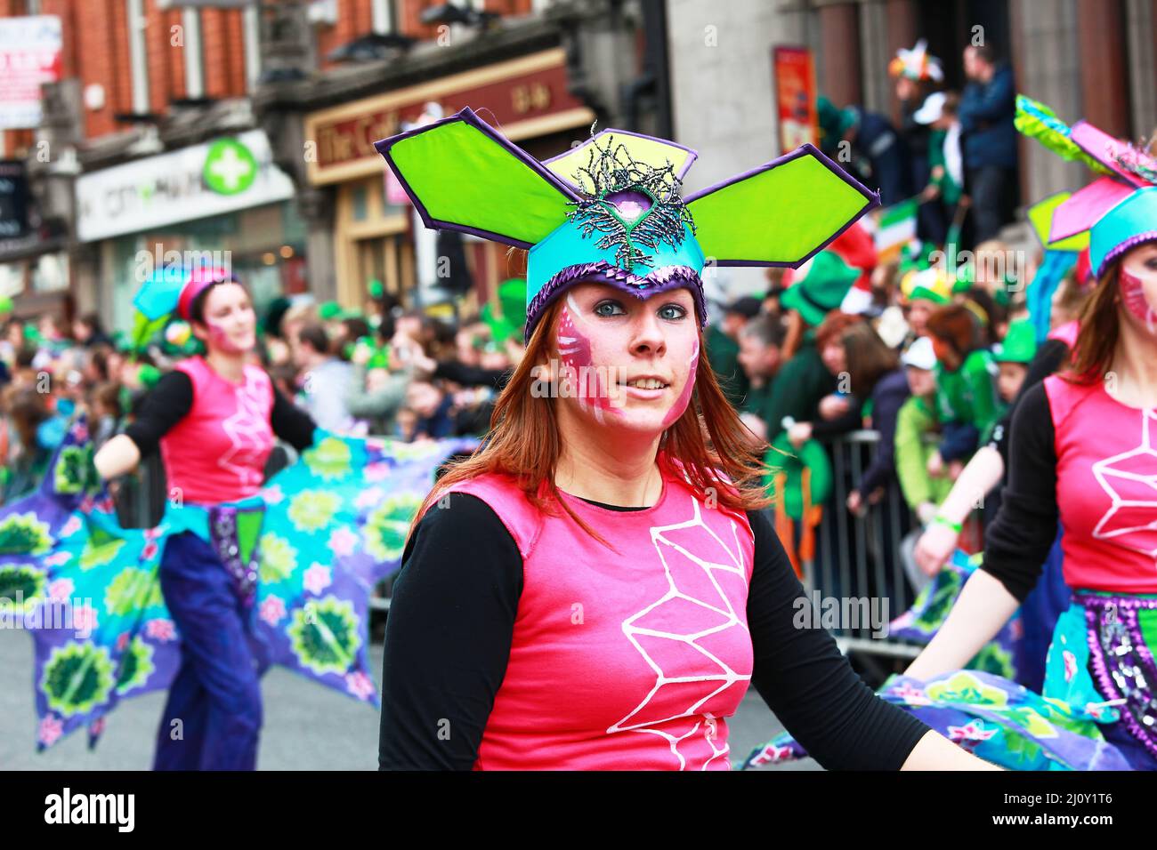 Défilé de Patrick à Dublin Banque D'Images