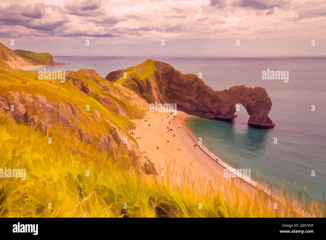 Durdle door à Dorset Banque D'Images
