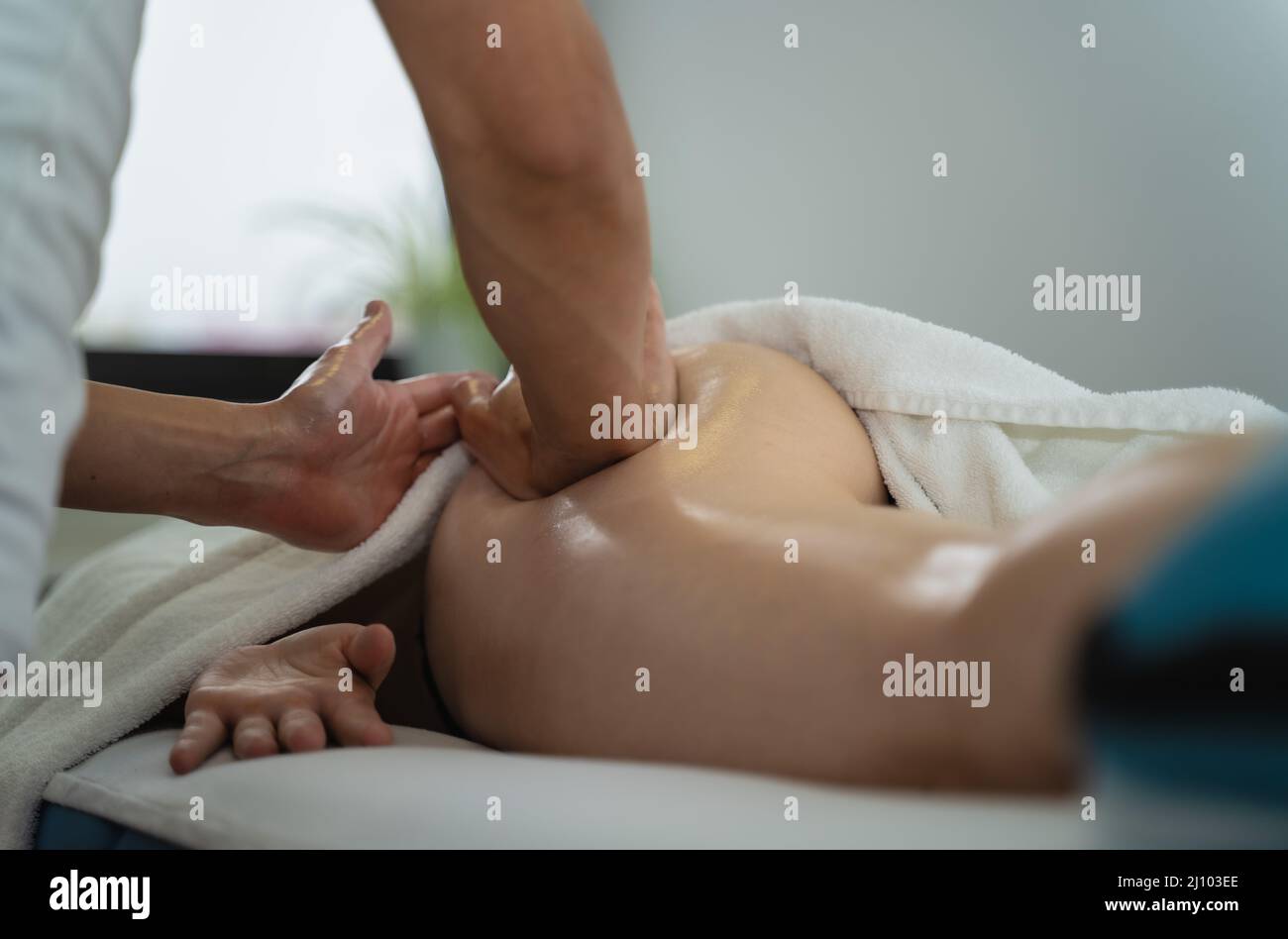 Massage, soin de relaxation Banque D'Images