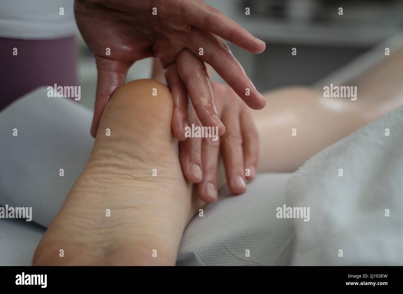 Massage, soin de relaxation Banque D'Images