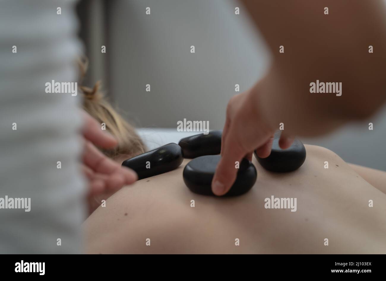 Massage, soin de relaxation Banque D'Images