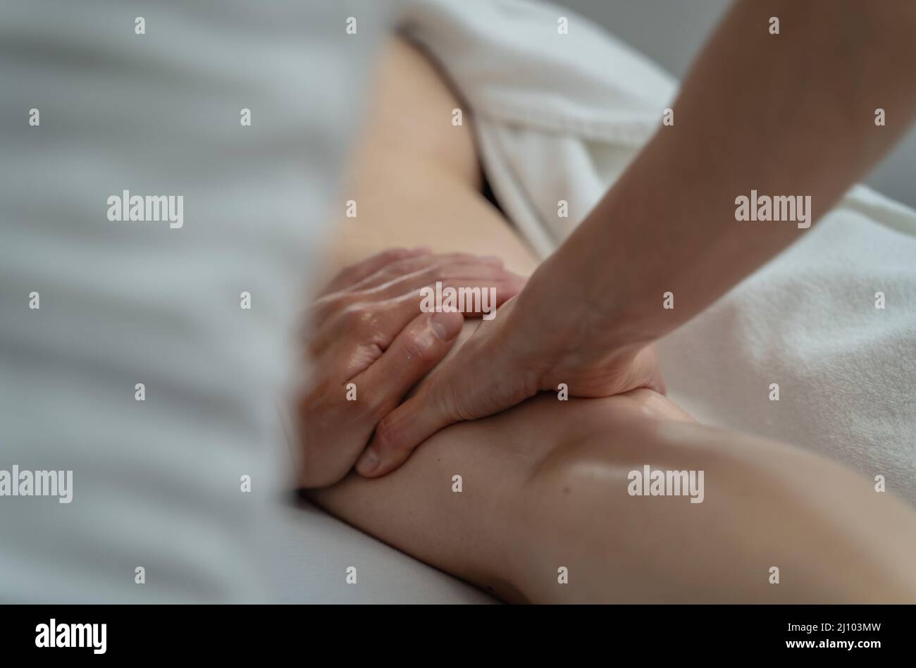 Massage, soin de relaxation Banque D'Images