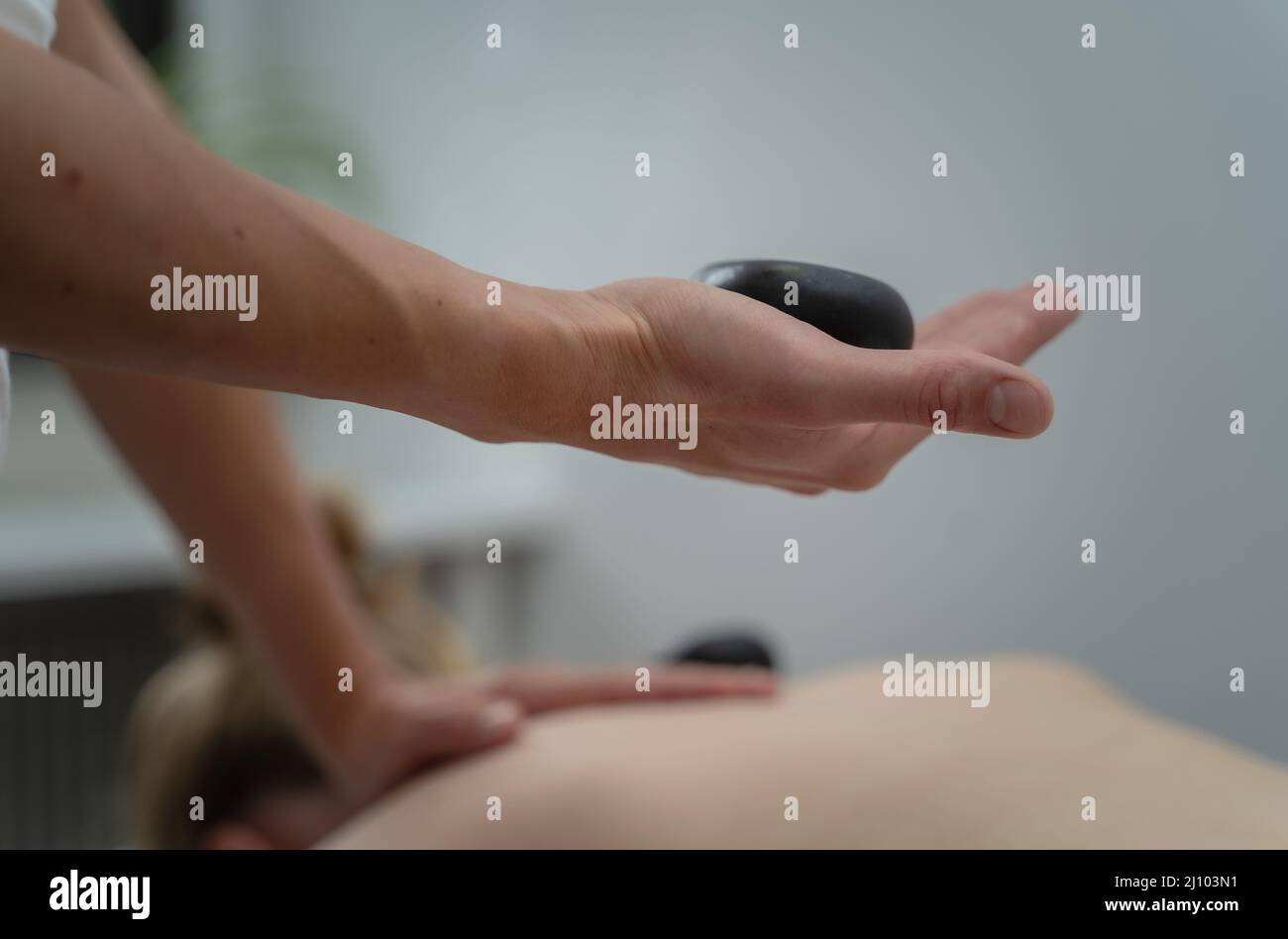 Massage, soin de relaxation Banque D'Images