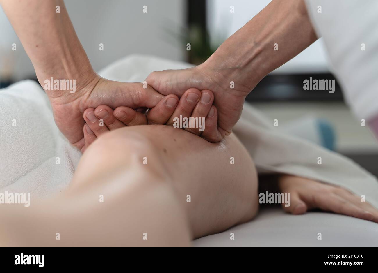Massage, soin de relaxation Banque D'Images
