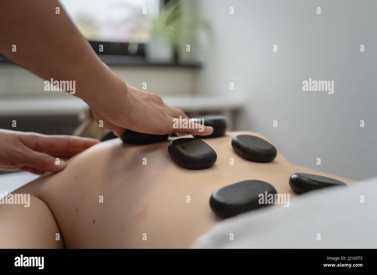 Massage, soin de relaxation Banque D'Images