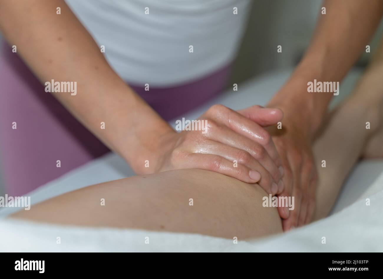Massage, soin de relaxation Banque D'Images