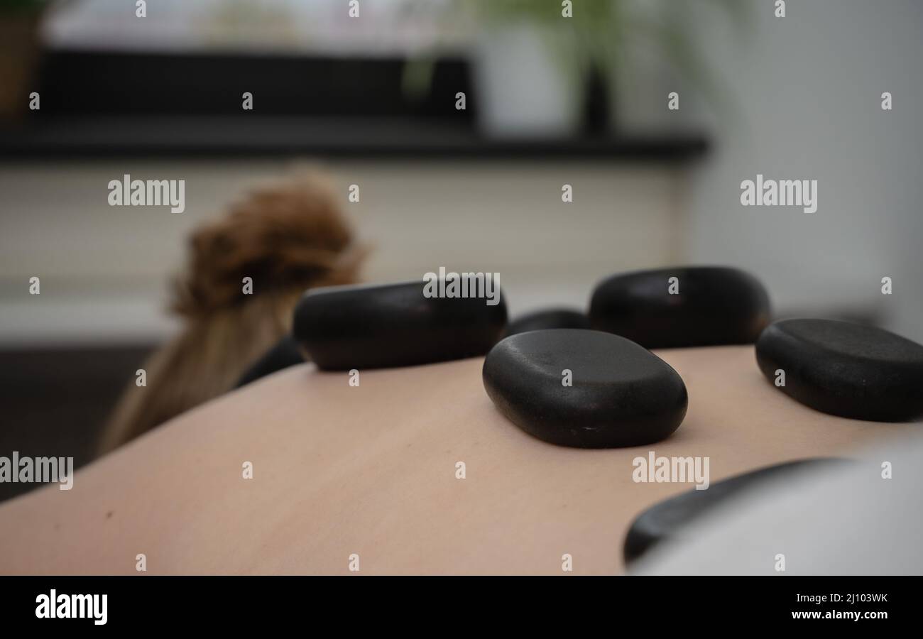 Massage, soin de relaxation Banque D'Images