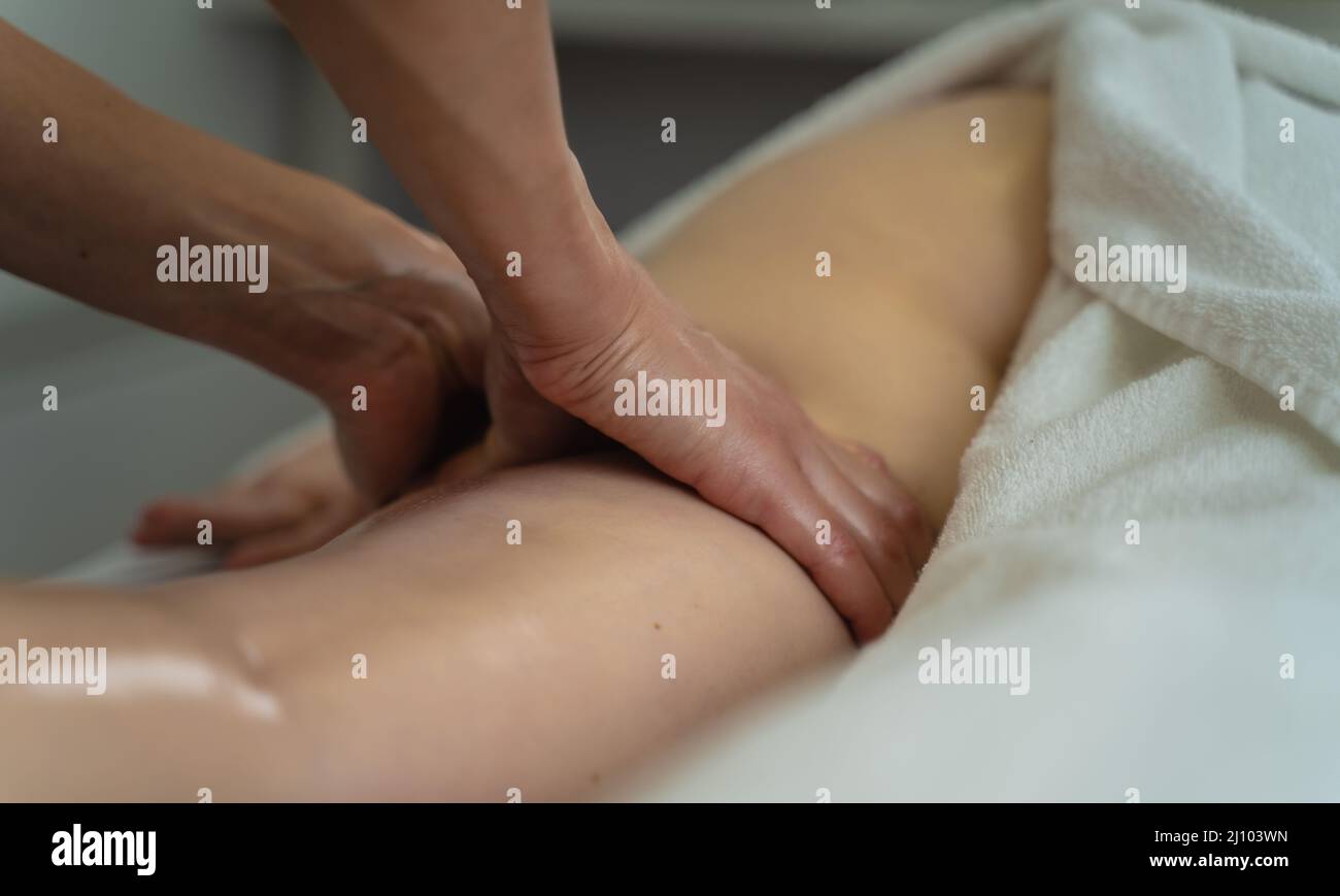Massage, soin de relaxation Banque D'Images