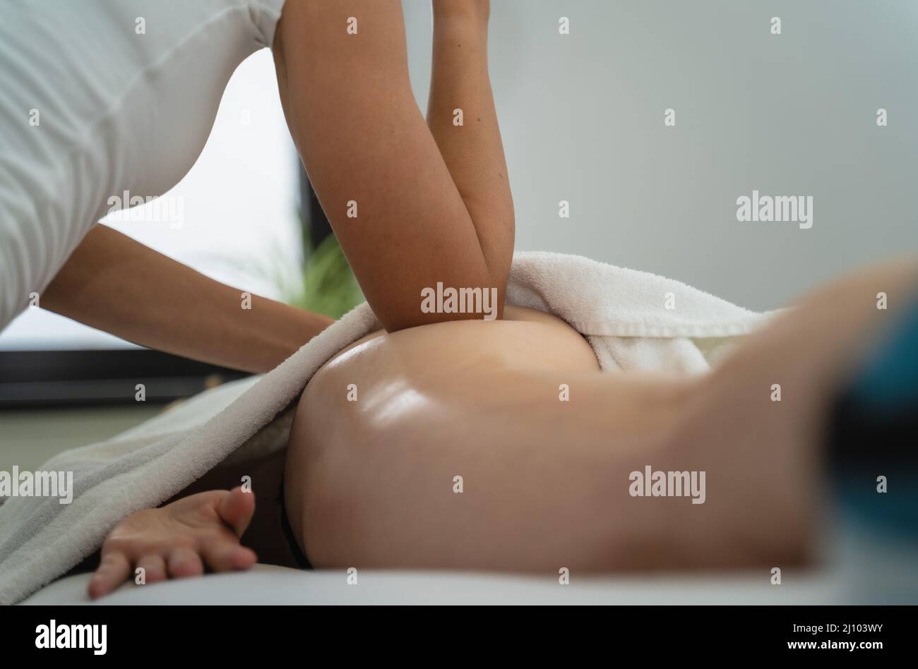 Massage, soin de relaxation Banque D'Images