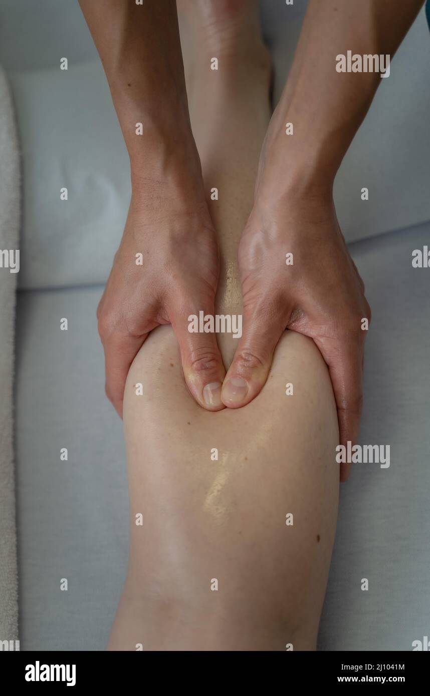 Massage, soin de relaxation Banque D'Images