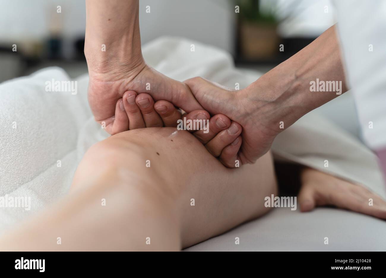 Massage, soin de relaxation Banque D'Images