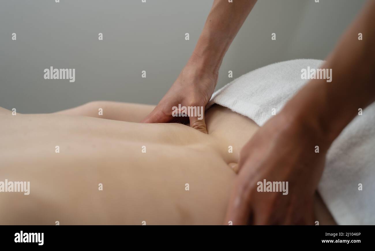 Massage, soin de relaxation Banque D'Images