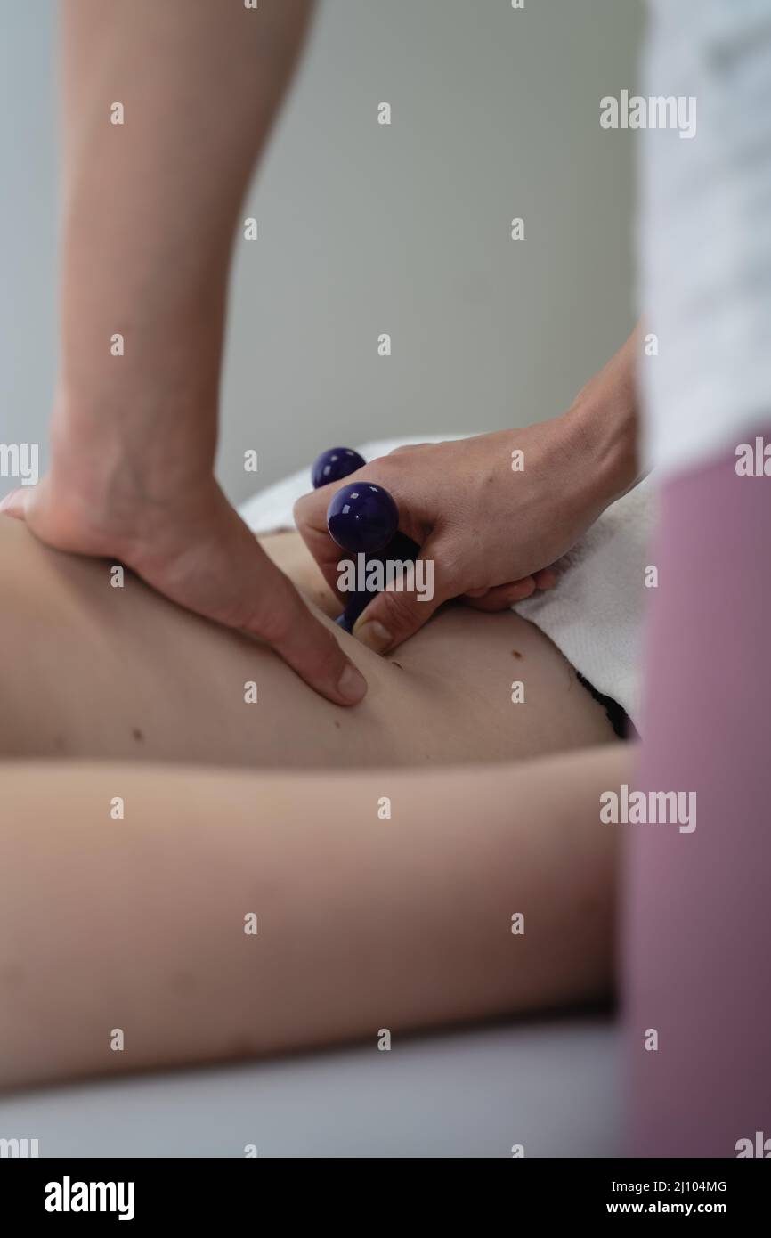 Massage, soin de relaxation Banque D'Images