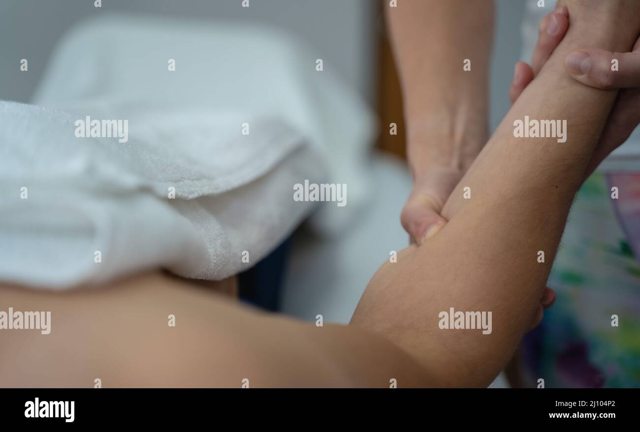 Massage, soin de relaxation Banque D'Images
