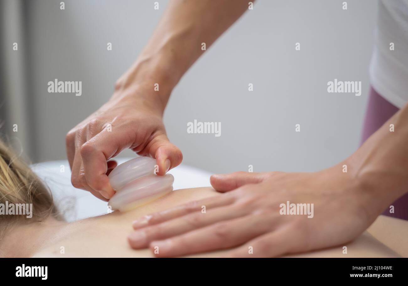 Massage, soin de relaxation Banque D'Images
