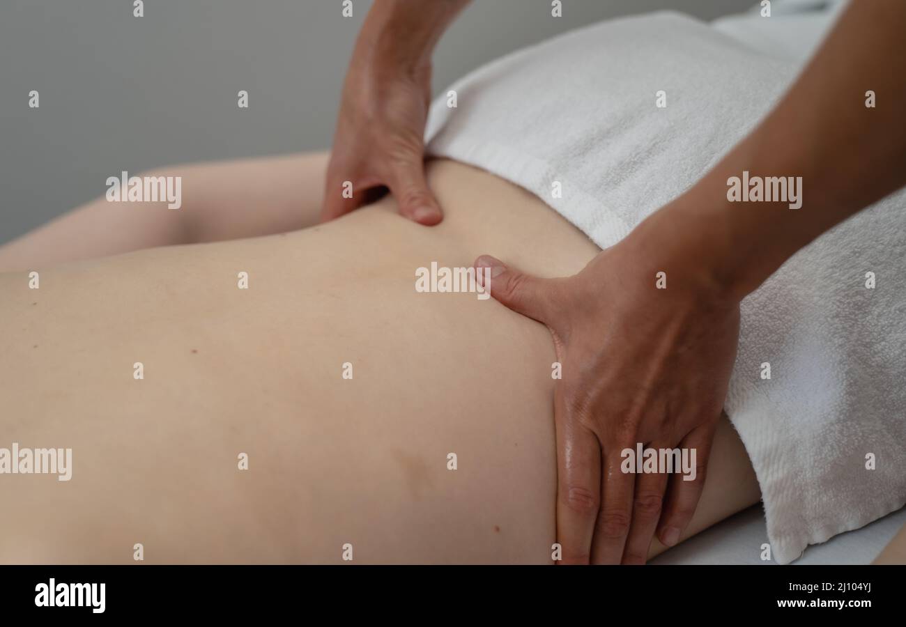 Massage, soin de relaxation Banque D'Images