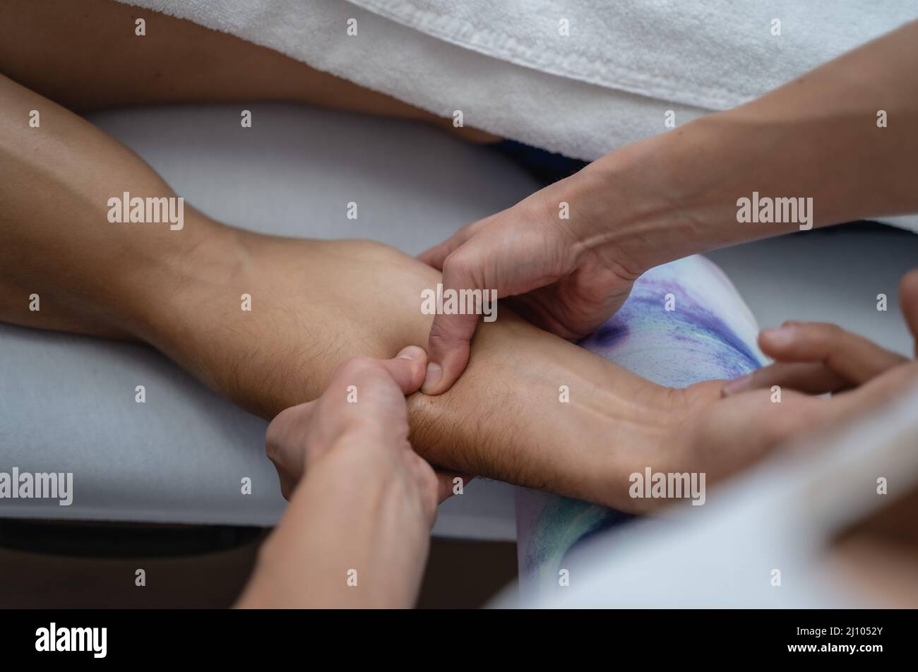 Massage, soin de relaxation Banque D'Images