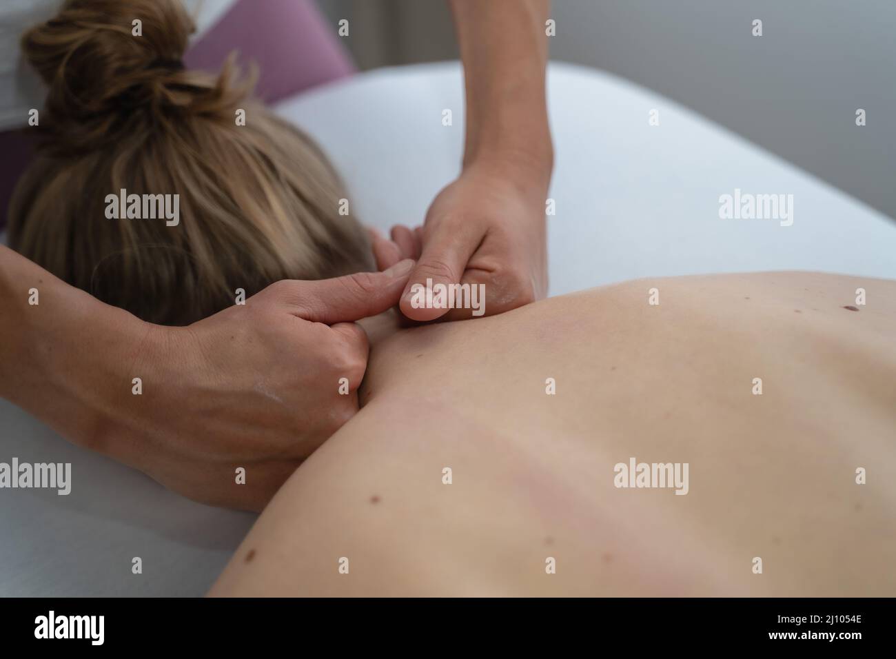 Massage, soin de relaxation Banque D'Images