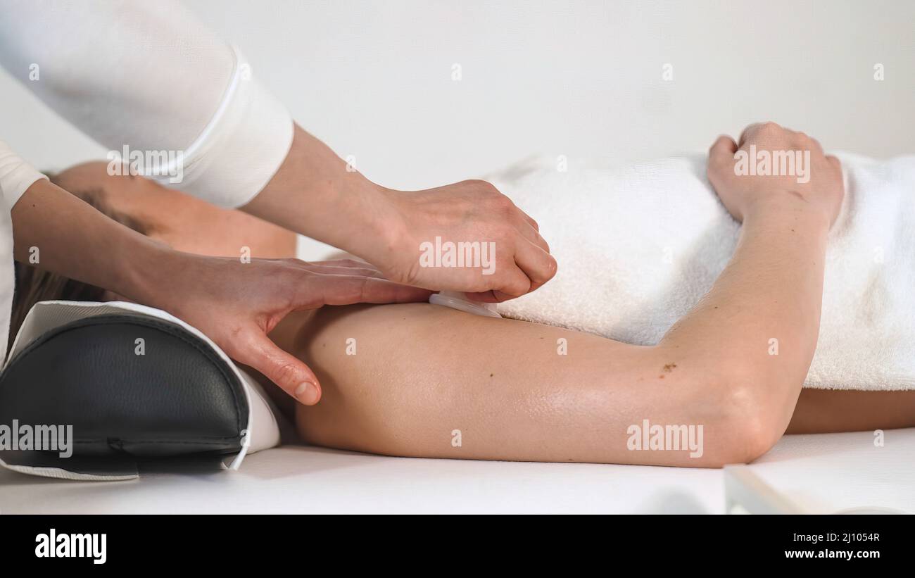 Massage, soin de relaxation Banque D'Images