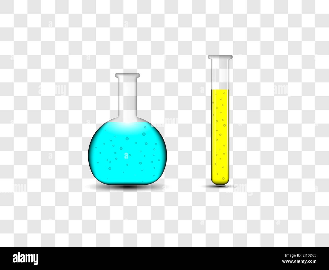 Flacon, laboratoire, kit de chimie. Illustration vectorielle. Illustration de Vecteur