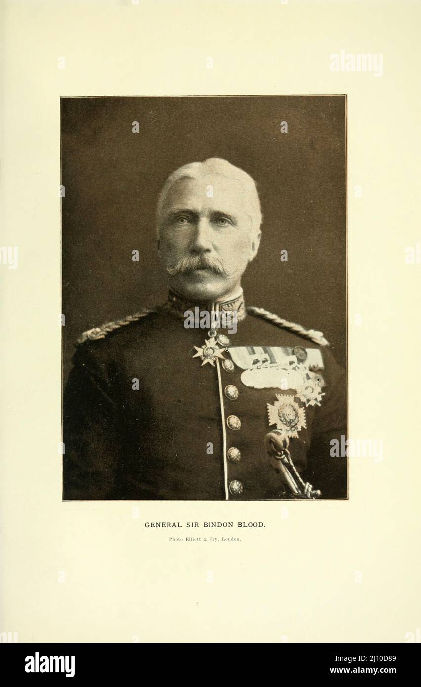 Lieut.-général Sir Bindon Blood du livre « l'Afrique du Sud et la guerre transvaale » de Louis Creswicke, éditeur; Édimbourg : T. C. & E. C. Jack 1900 Banque D'Images