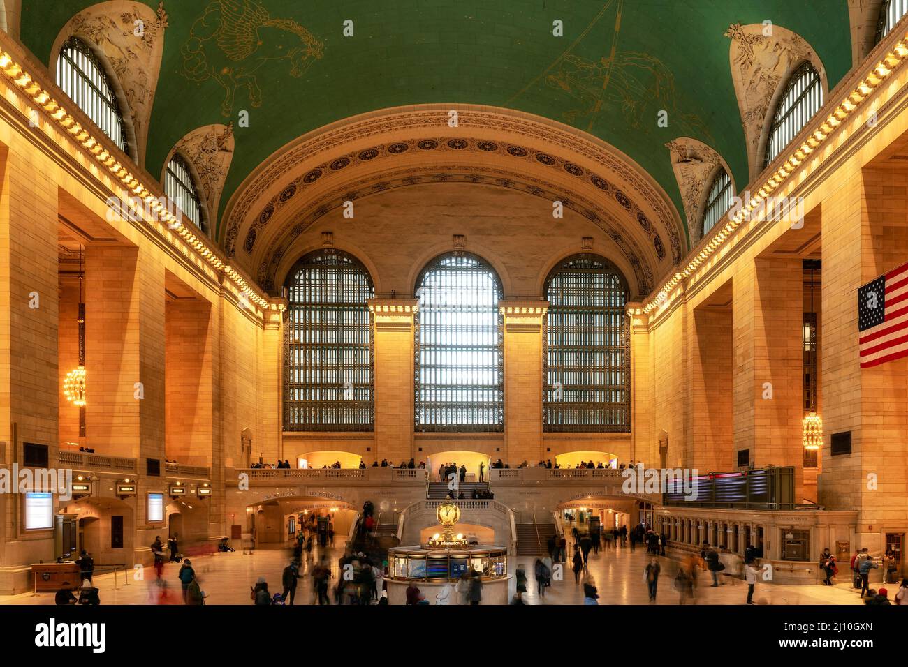 Le Grand Central terminal, hall principal, New York. Banque D'Images