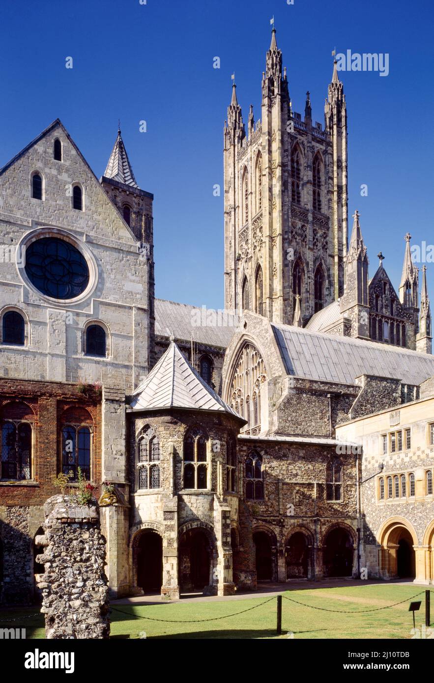 Canterbury, Kathedrale, Blick von Norden Banque D'Images