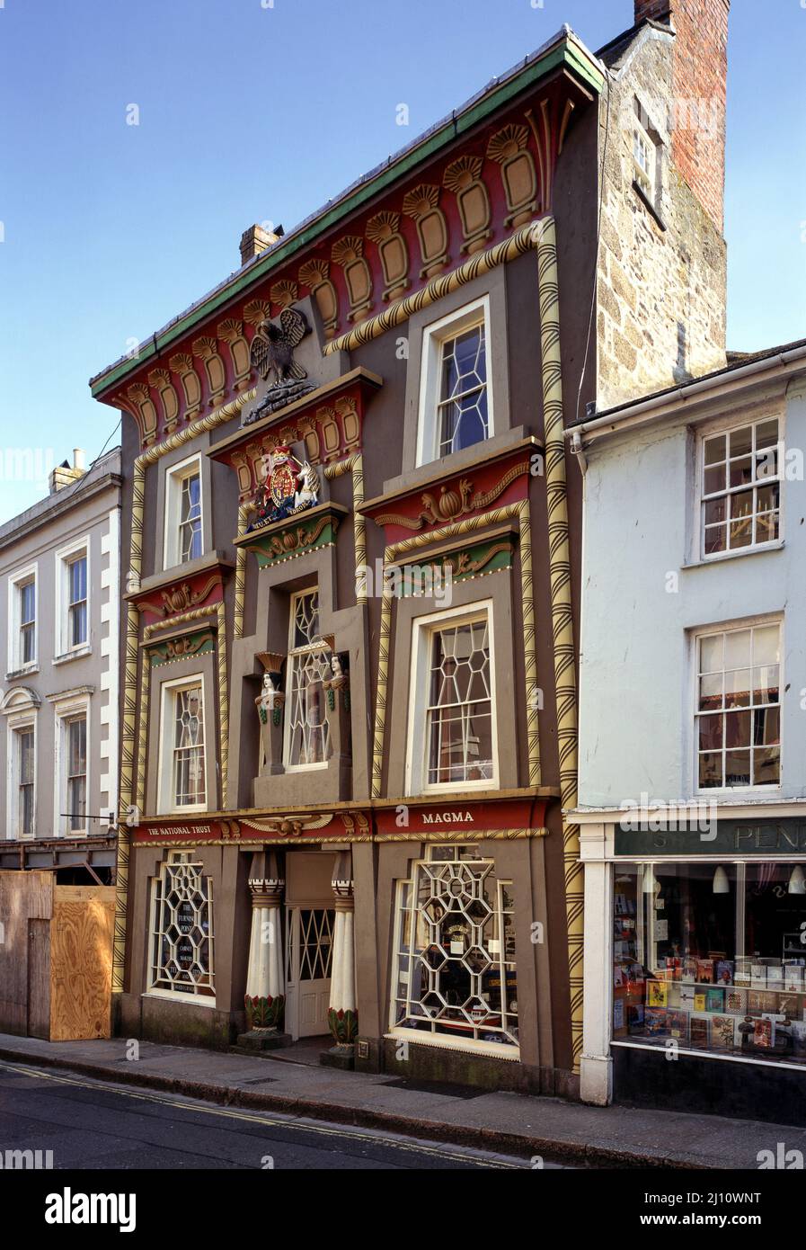 Penzance, Ägittisches Haus dans la rue der Chapel Banque D'Images