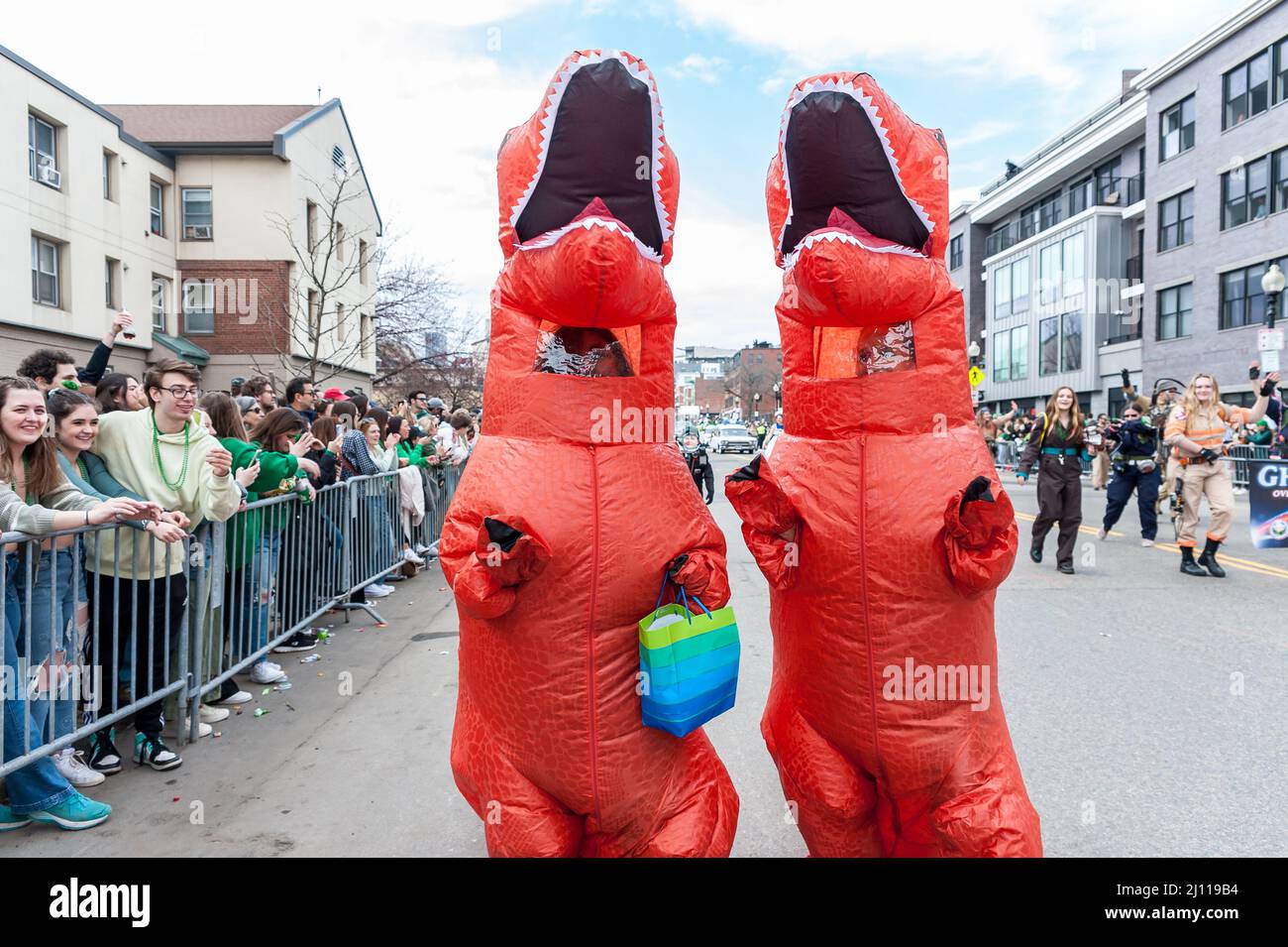 Le 20 mars 2022, South Boston St. Patrick's Day Parade, produit par le South Boston Allied War Veterans Council Banque D'Images