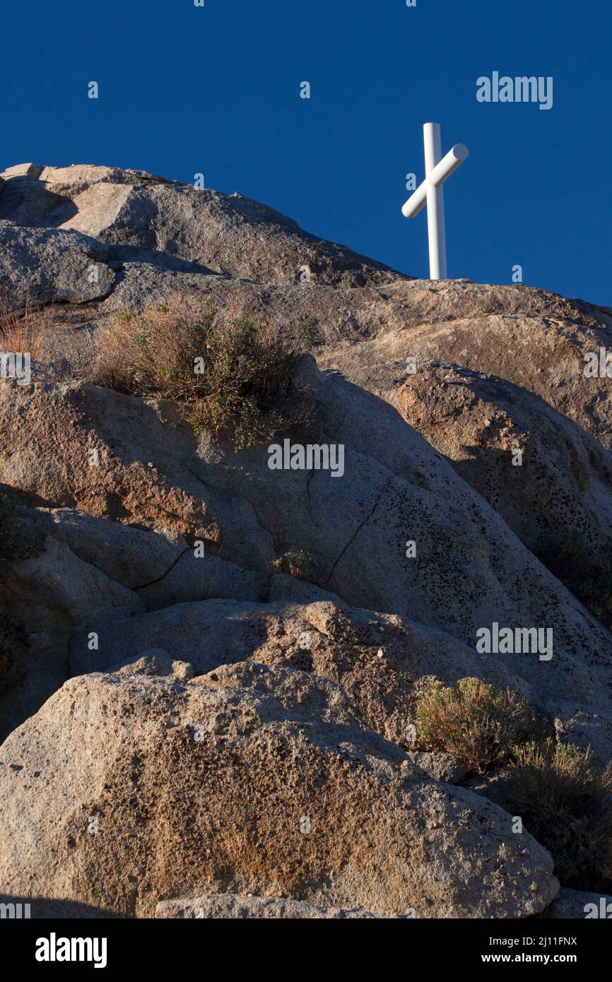 Mojave Cross, réserve nationale de Mojave, Californie Banque D'Images