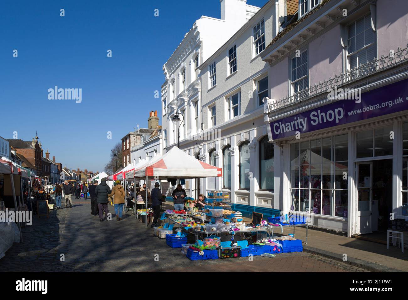 Place du marché court Street Faversham Kent Banque D'Images