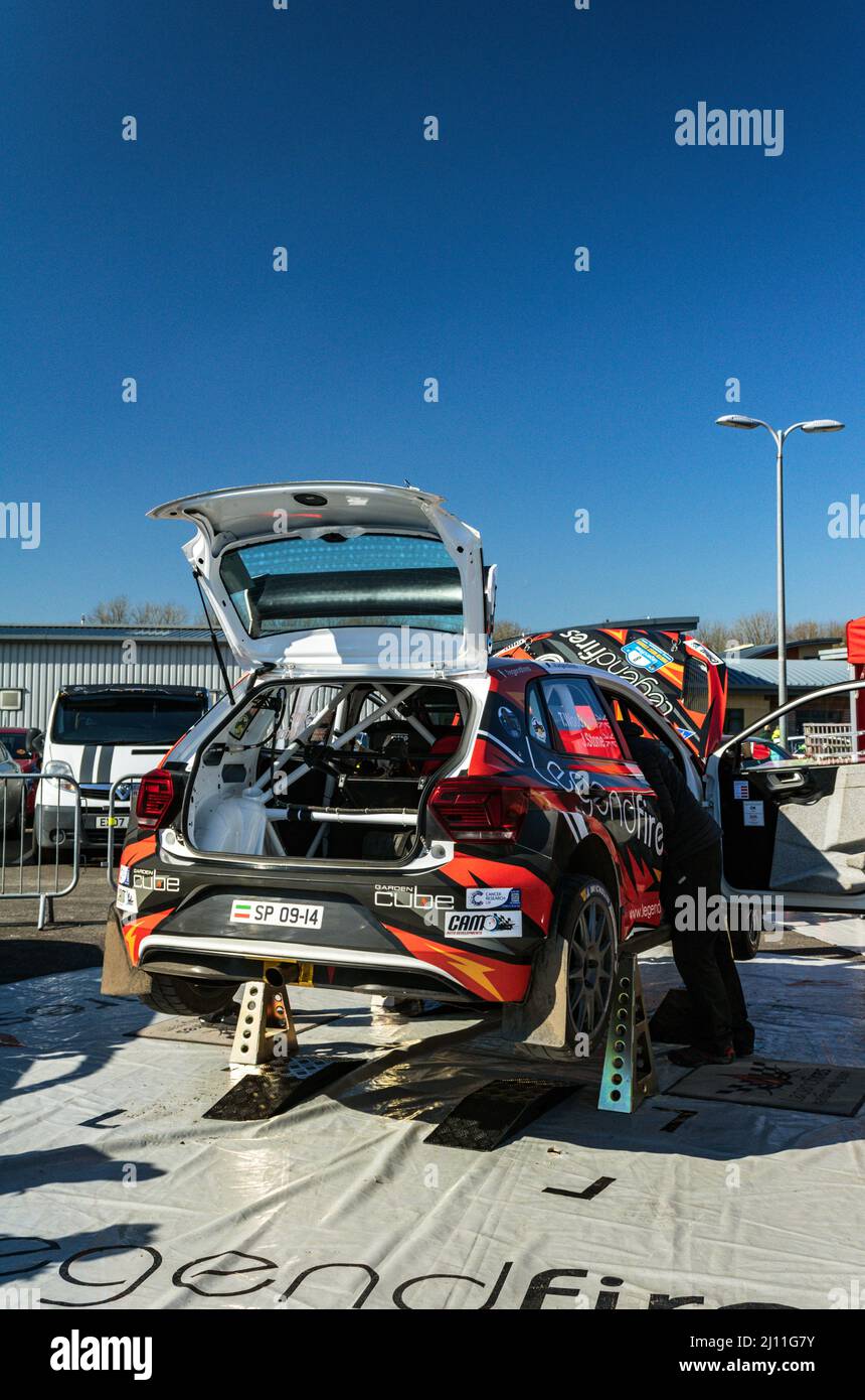 VW Polo GTI R5. North West stages Rally 2022 Photo Stock - Alamy