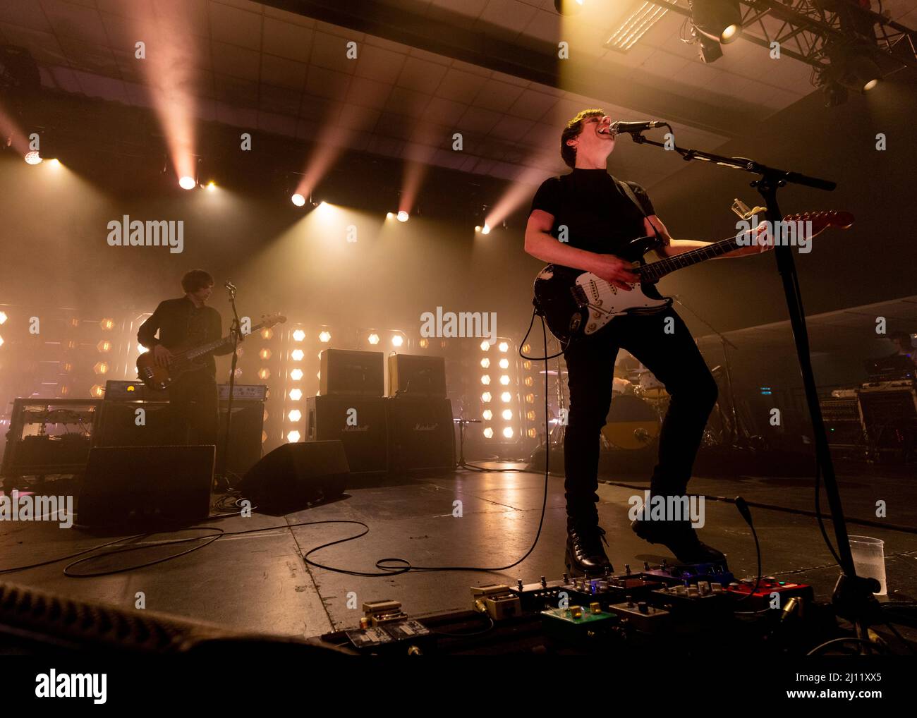 Jake Bugg Perform Live à l'Edinburgh O2 Academy le lundi 21st mars 2022 Jake Bug est en tournée pour promouvoir son cinquième album, samedi soir, dimanche matin, crédit: Alan Rennie/Alay Live News Banque D'Images