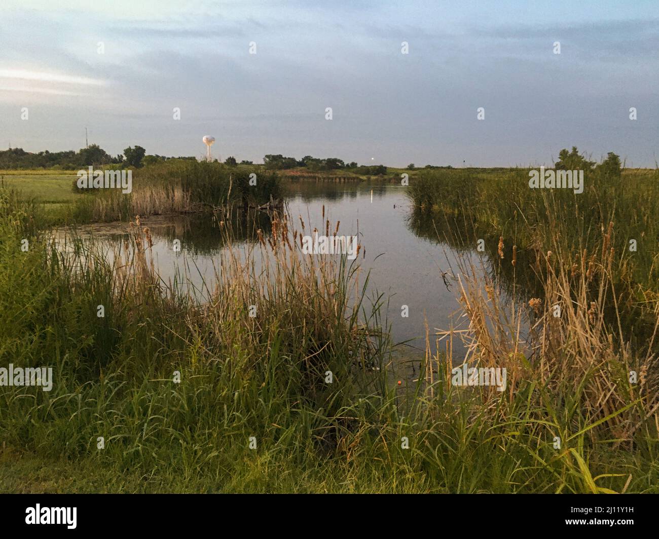 Acme Brick Park, Clinton, OK. Banque D'Images