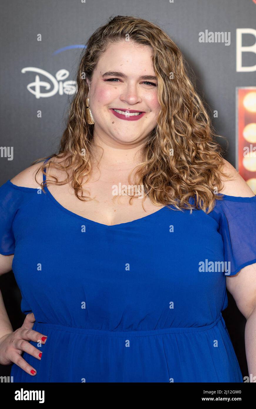 21 mars 2022, New York, New York, États-Unis : Bonnie Milligan participe à la projection spéciale de « meilleur Nate que jamais » de Disney au AMC Empire Theatre (Credit image: © Lev Radin/Pacific Press via ZUMA Press Wire) Banque D'Images