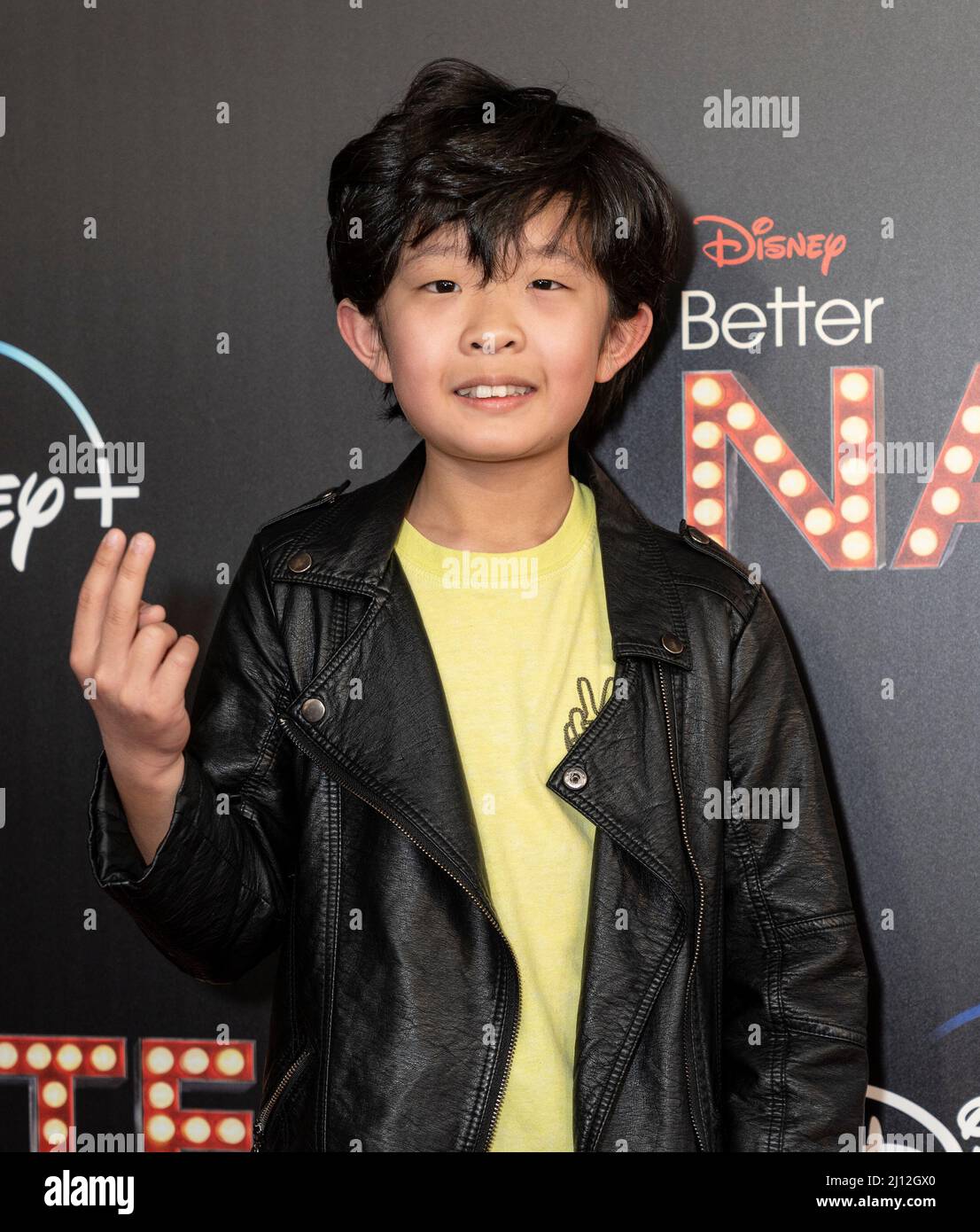 21 mars 2022, New York, New York, États-Unis : Julian Lee participe à une projection spéciale de « meilleur Nate que jamais » de Disney au AMC Empire Theatre (Credit image: © Lev Radin/Pacific Press via ZUMA Press Wire) Banque D'Images